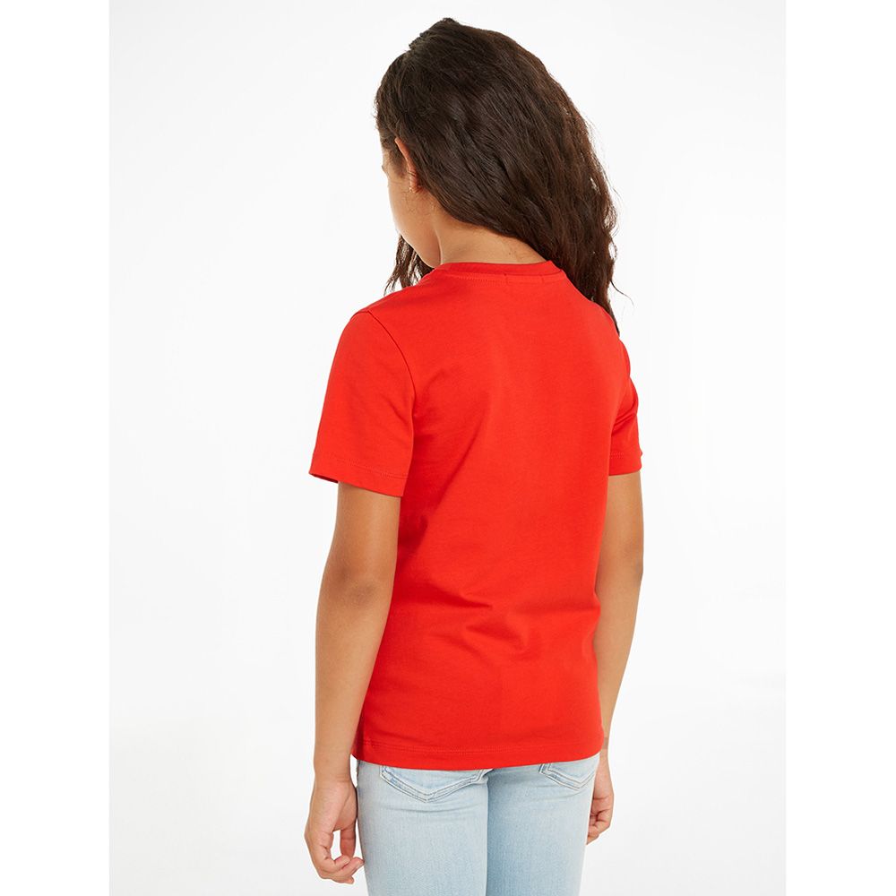 Calvin Klein - Ck Monogram Short Sleeves T-Shirt - Red