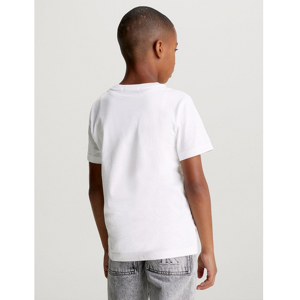 Calvin Klein - Monogram Mini Badge T-Shirt - White