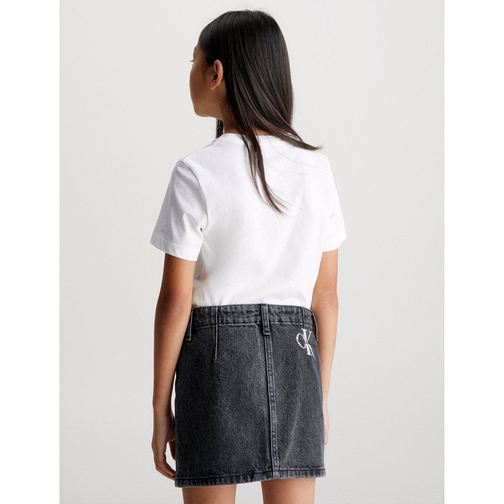 Calvin Klein - Monogram Mini Badge T-Shirt - White