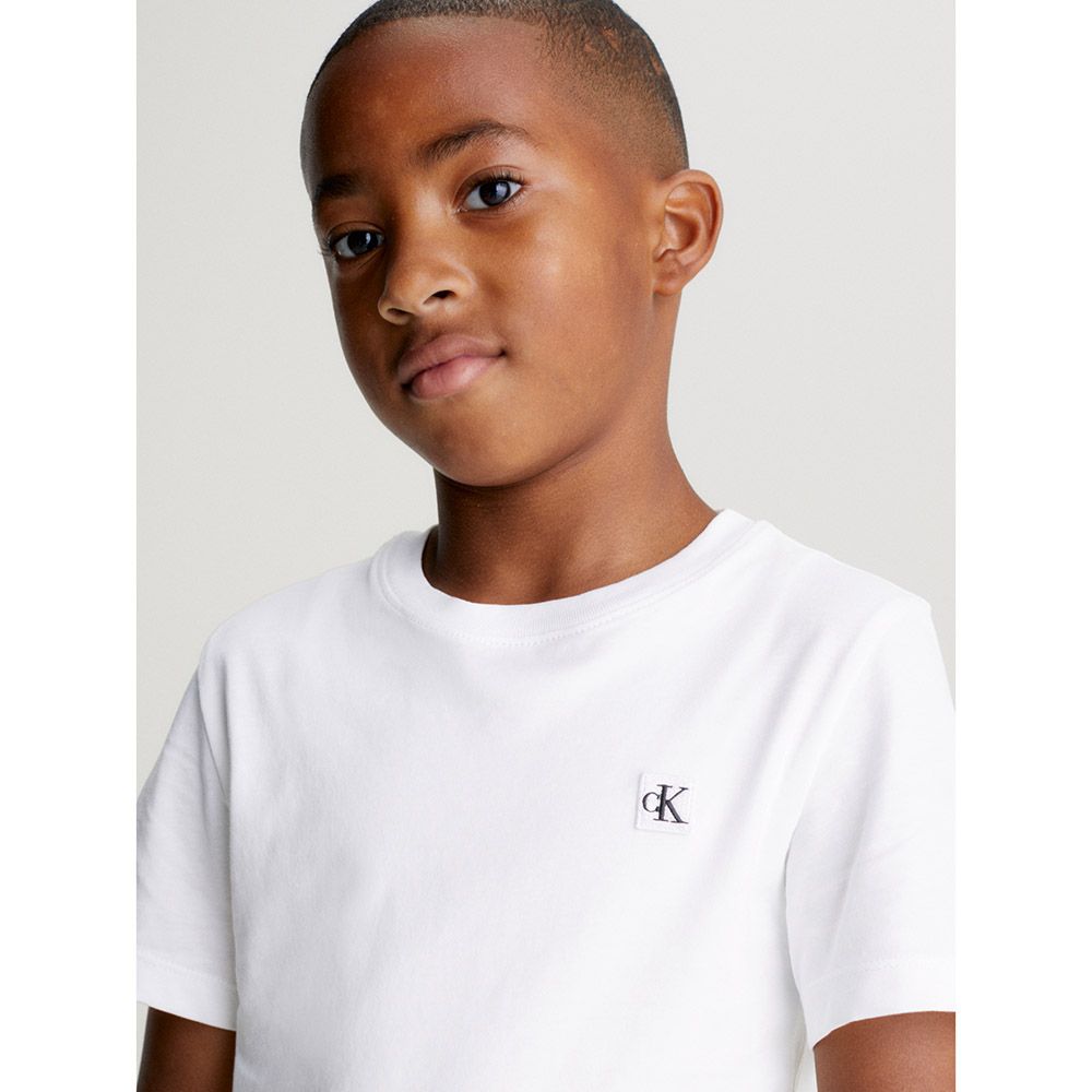 Calvin Klein - Monogram Mini Badge T-Shirt - White