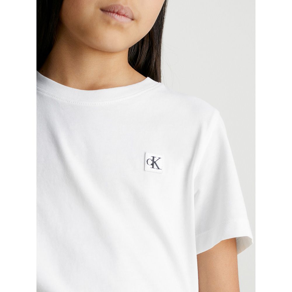 Calvin Klein - Monogram Mini Badge T-Shirt - White