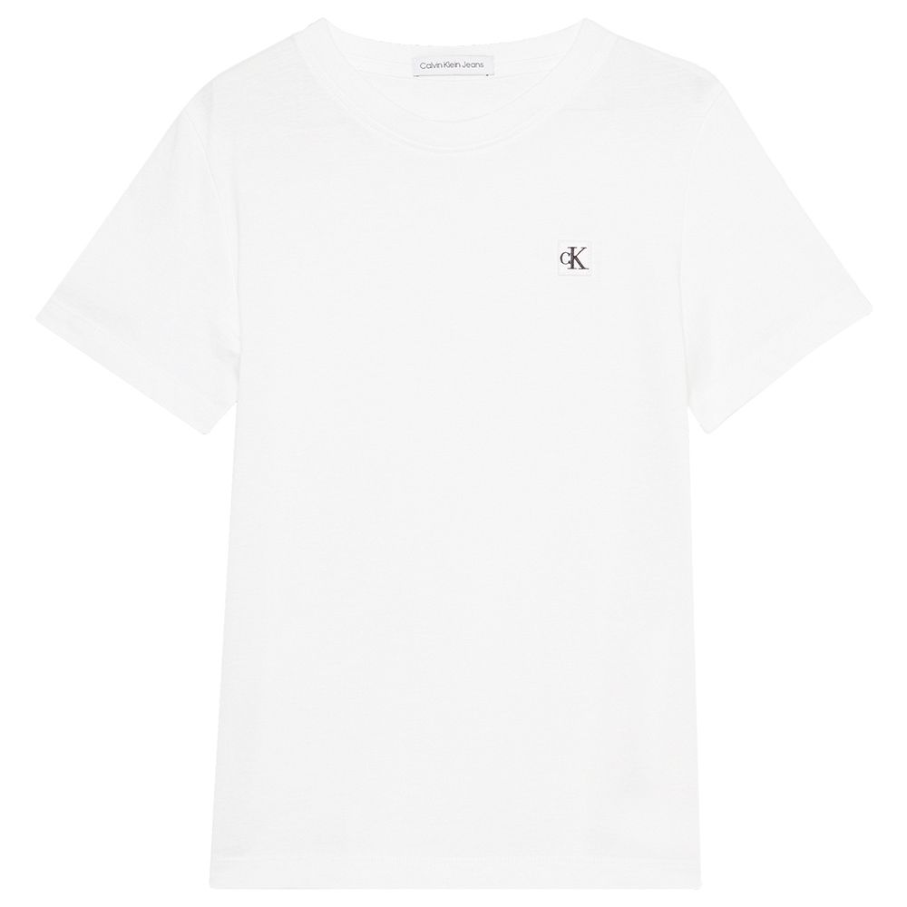 Calvin Klein - Monogram Mini Badge T-Shirt - White