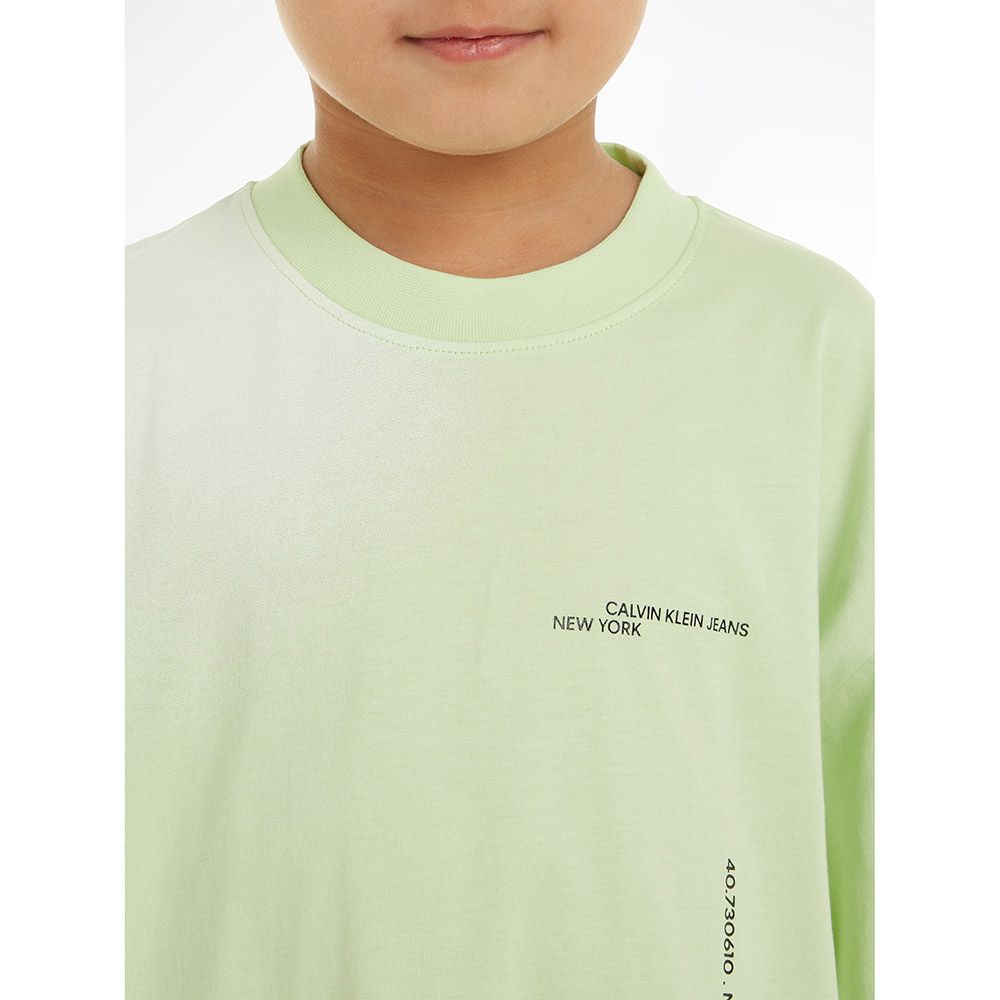 Calvin Klein - Spray Aop Short Sleeve T-Shirt - Green