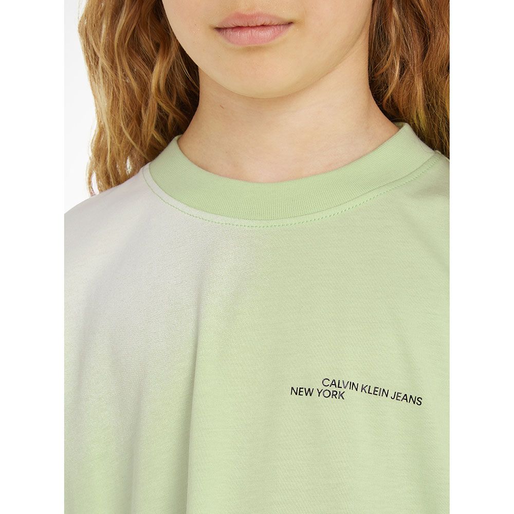 Calvin Klein - Spray Aop Short Sleeve T-Shirt - Green