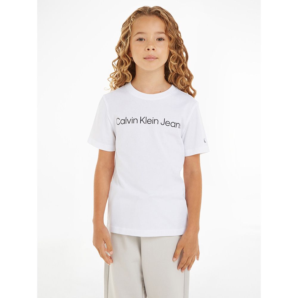 Calvin Klein - Logo Design Short Sleeves T-Shirt - White