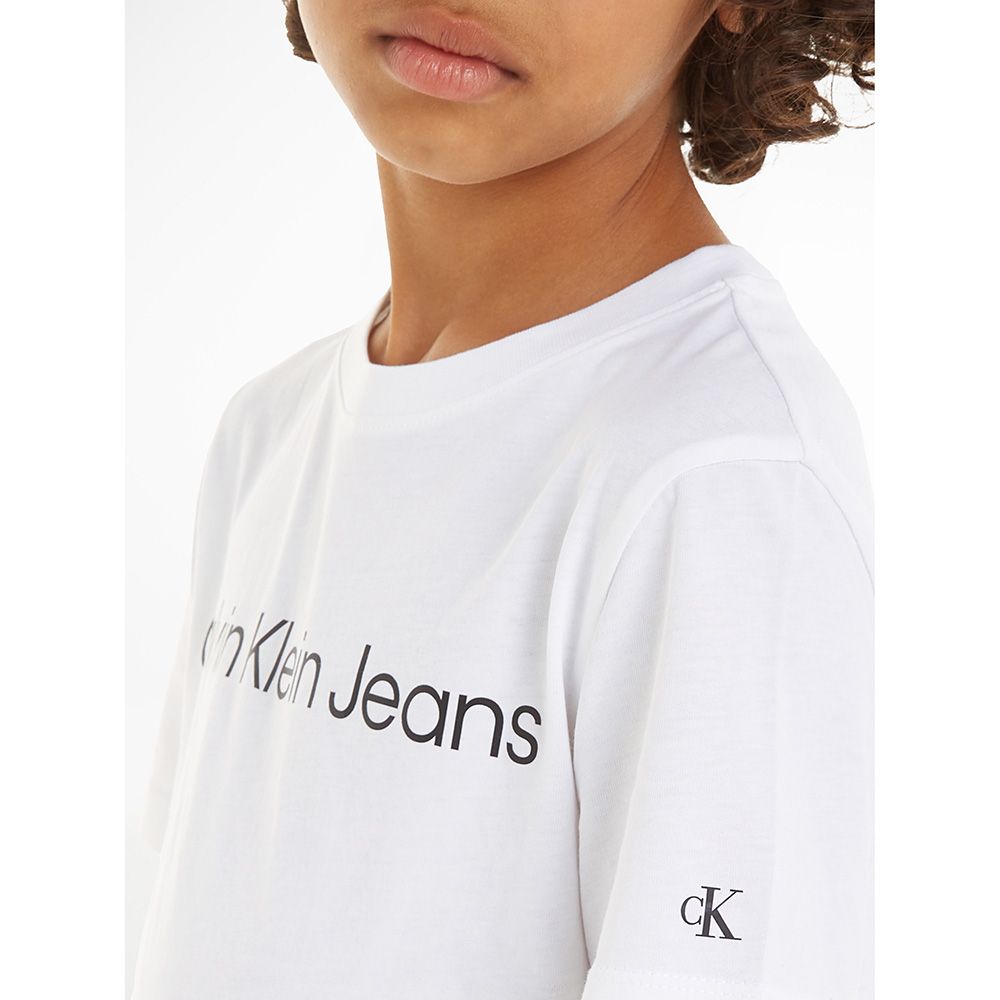 Calvin Klein - Logo Design Short Sleeves T-Shirt - White