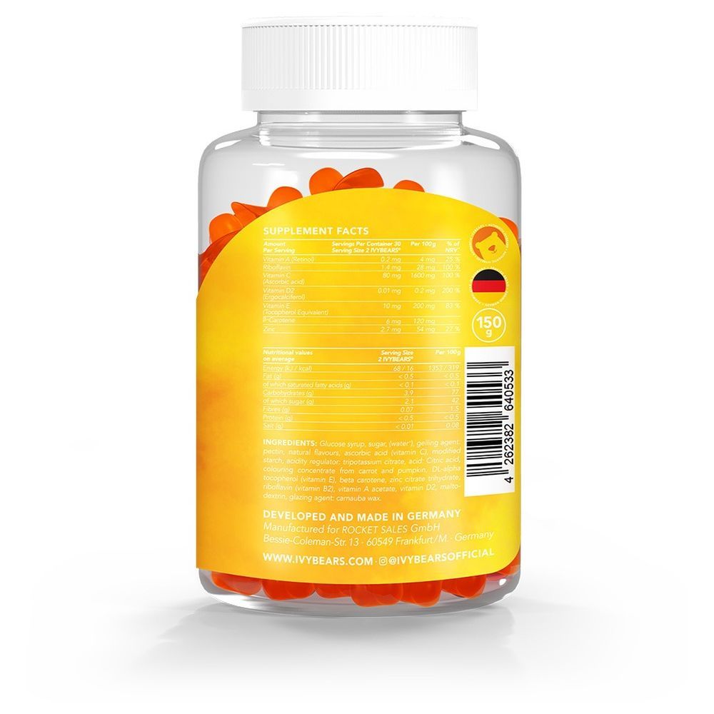 IvyBears - Boost Tan Vitamin Gummy Bears - 60 Pcs