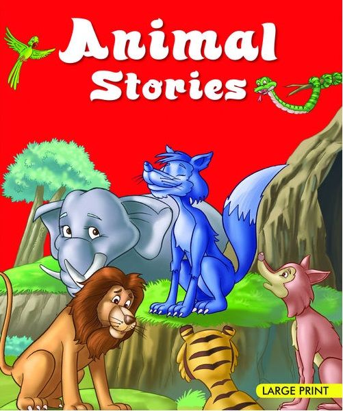 كتاب عن قصص الحيوانات بعنوان  Large Print Animal Stories