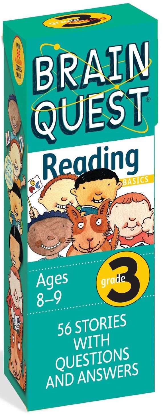 كتاب أسئلة قراءة للصف الثالث بعنوان Brain Quest Reading Grade 3