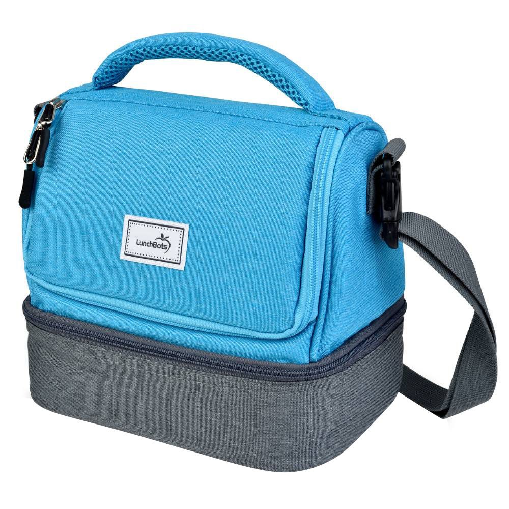 Lunchbots - Duplex Insulated Lunch Bag - Aqua