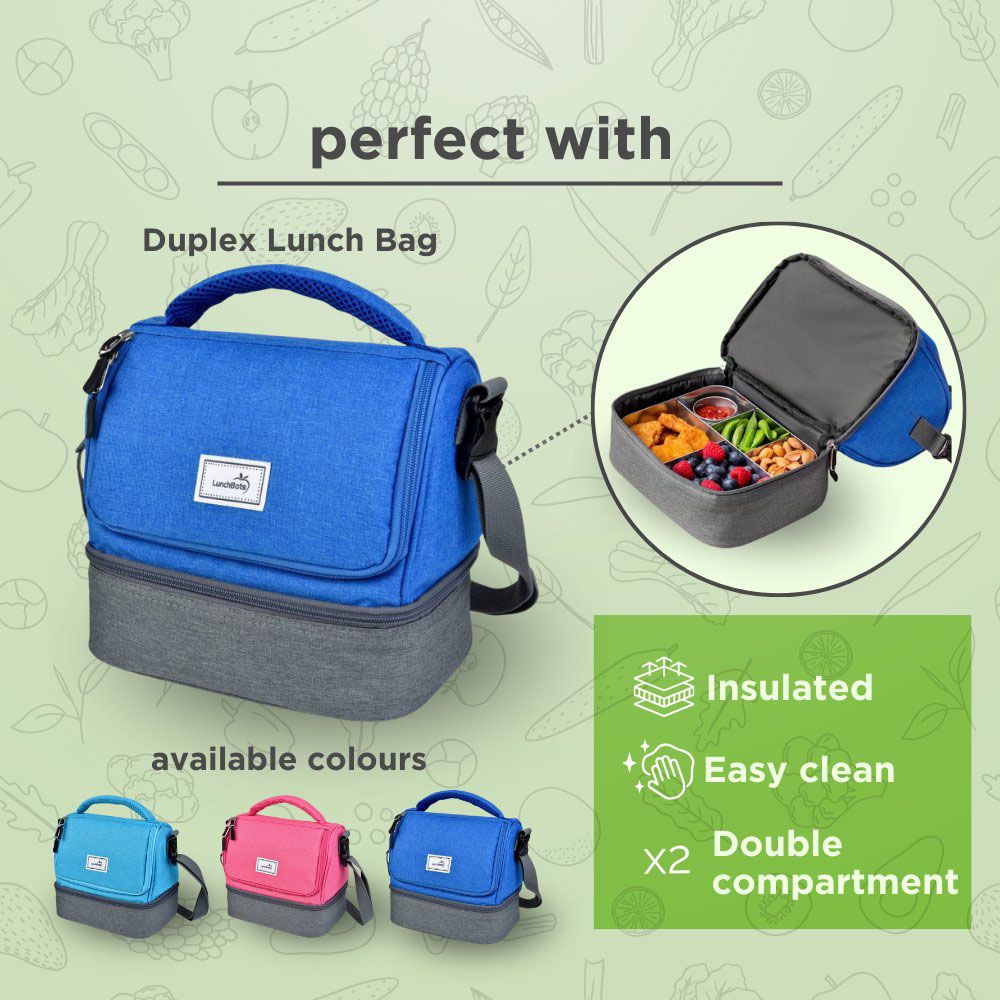 Lunchbots - Cinco Bento Stainless Steel Lunchbox - 940ml - Aqua