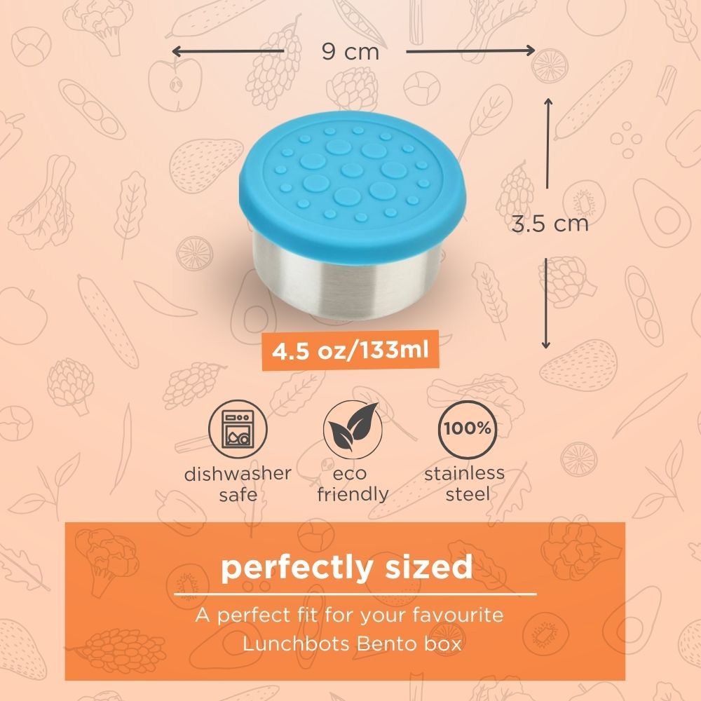 Lunchbots - Dips Pots - 130ml - 2pcs - Aqua