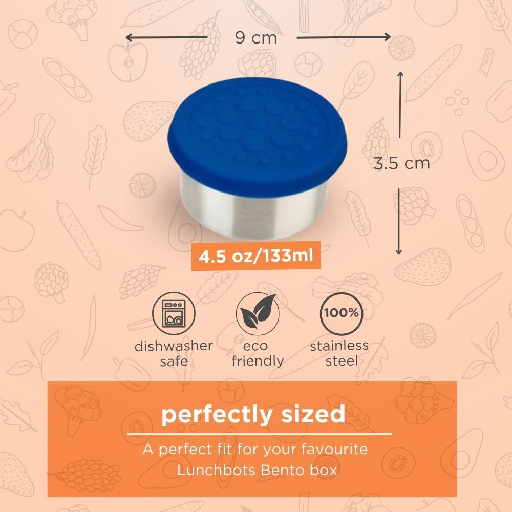 Lunchbots - Dips Pots - 130ml - 2pcs - Blue