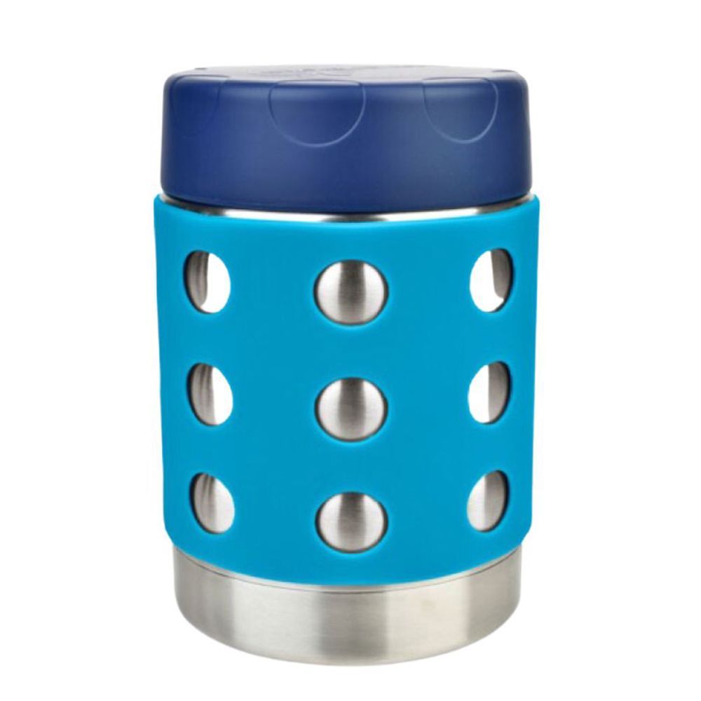 Lunchbots - Thermal Dots Food Jar - Stainless Steel - 350ml - Aqua