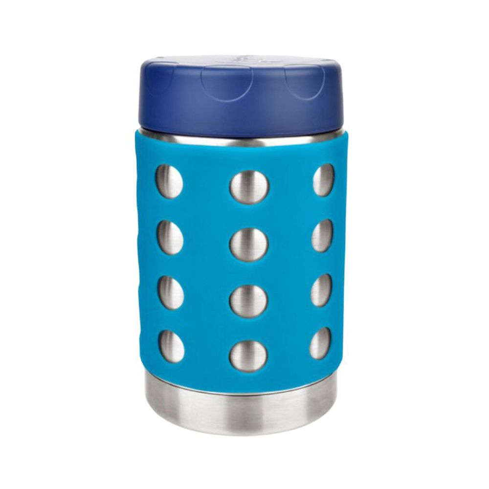 Lunchbots - Thermal Dots Food Jar - Stainless Steel - 470ml - Aqua