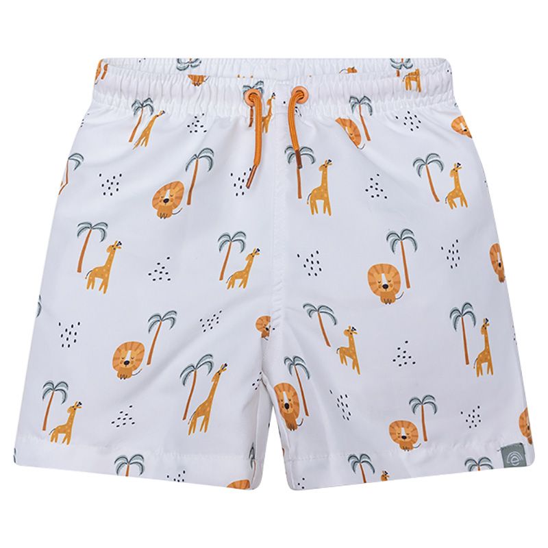 Swim Essentials - Jungle Swim Shorts - White/Green