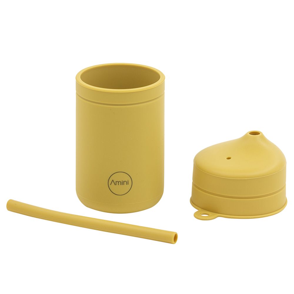 A'ish Home - Silicone Drinking Cup - Mango Yellow