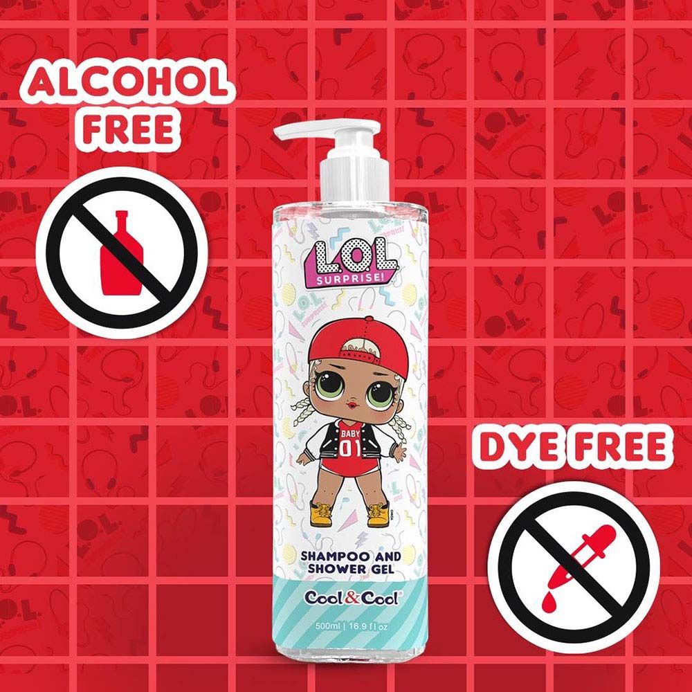 Cool & Cool - LOL Surprise MC Swag Kids Shampoo And Shower Gel - 500ml