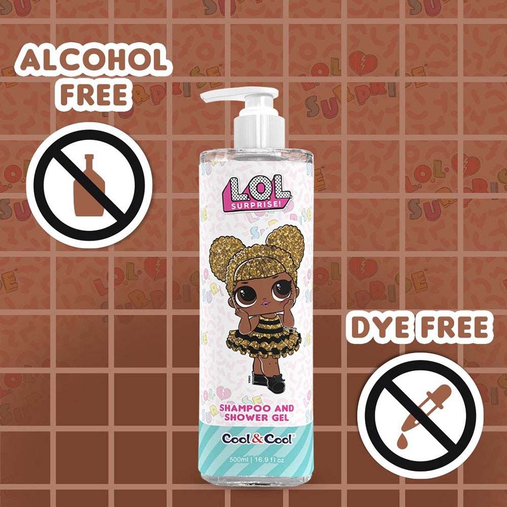 Cool & Cool - LOL Surprise Queen Bee Kids Shampoo And Shower Gel - 500ml