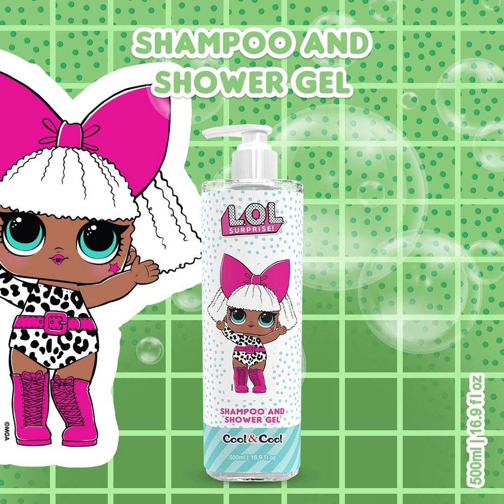 Cool & Cool - LOL Surprise Diva Kids Shampoo And Shower Gel - 500ml