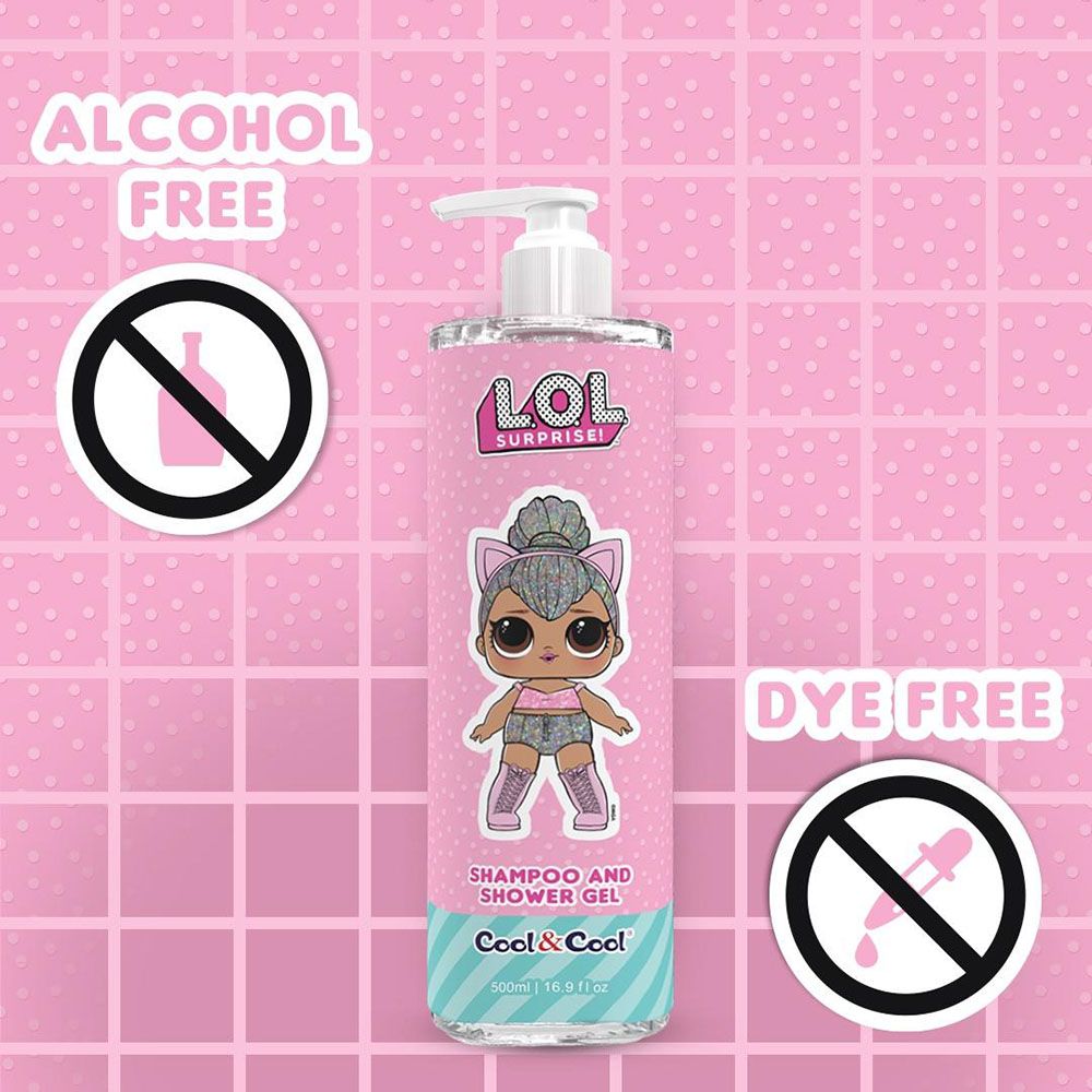 Cool & Cool - LOL Surprise Kitty Queen Kids Shampoo And Shower Gel - 500ml