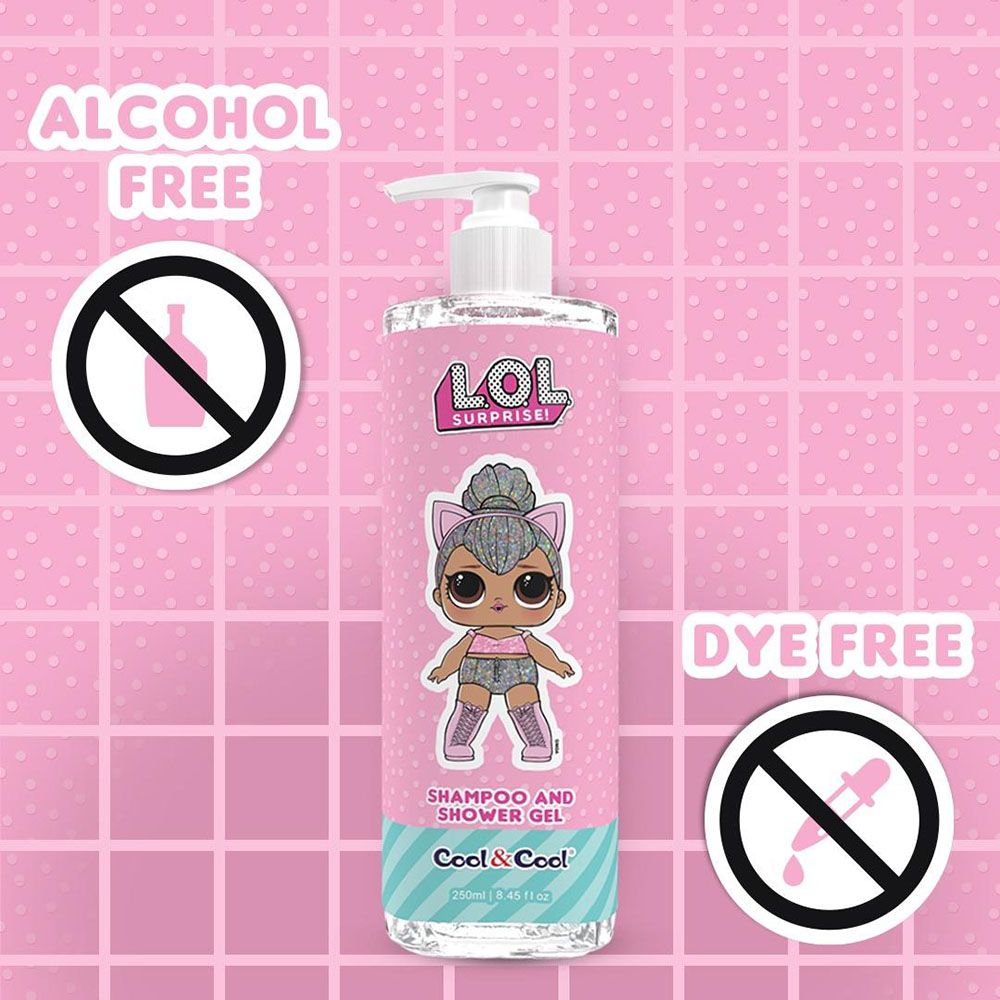 Cool & Cool - LOL Surprise Kitty Queen Kids Shampoo And Shower Gel - 250ml