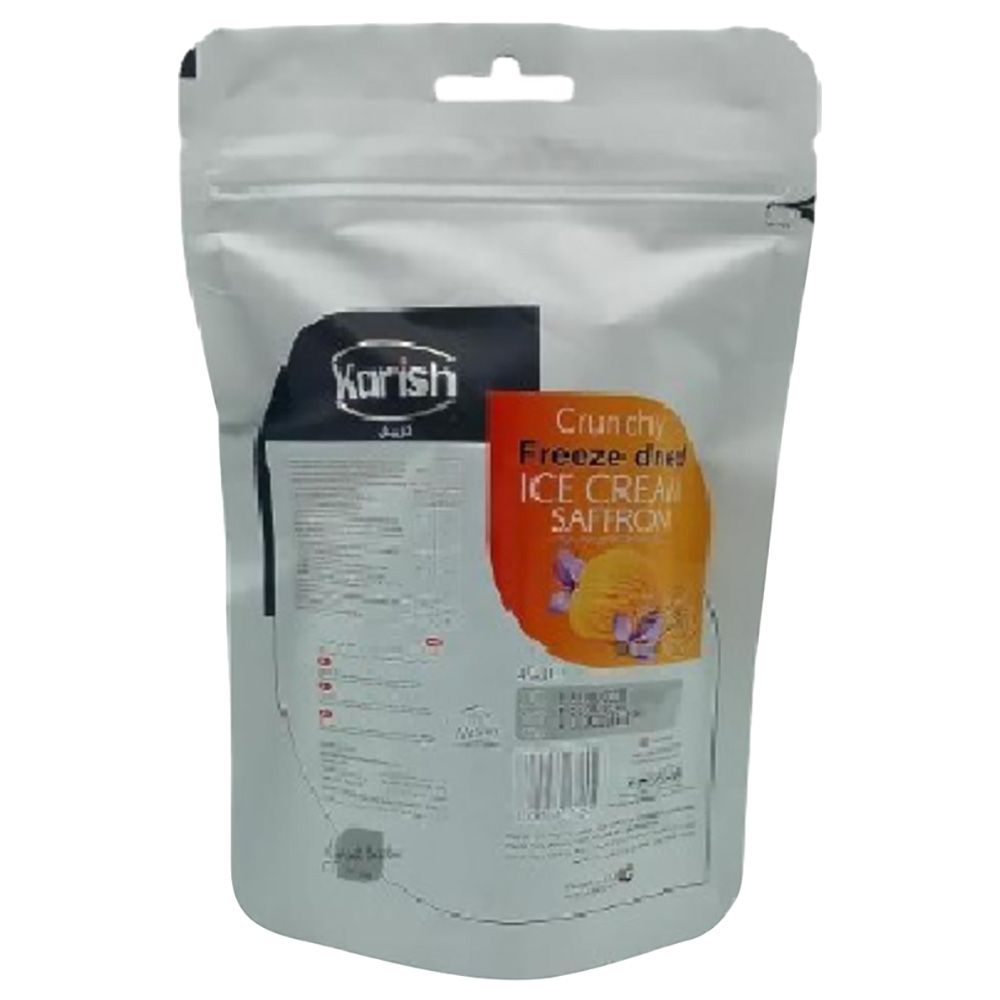 Karish - Crunchy Freeze Dried Saffron Ice Cream - 45 g