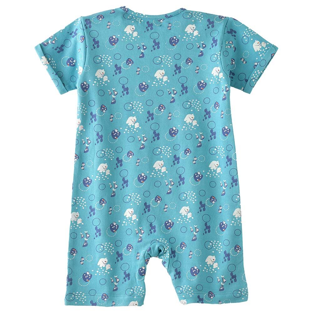 Jam - Boys' Breezy Cool Prints And Comfy Nights Sleep Suits - Blue