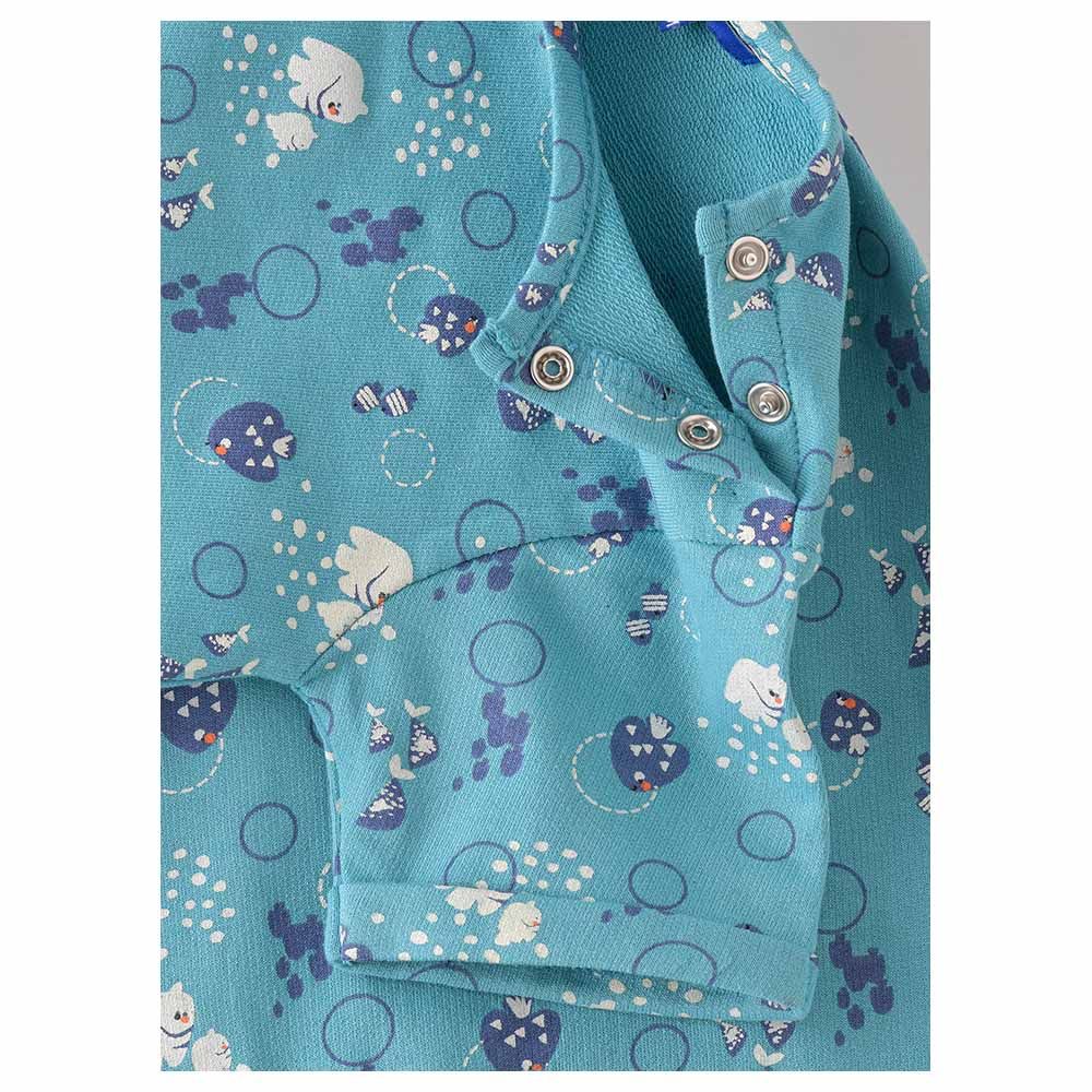 Jam - Boys' Breezy Cool Prints And Comfy Nights Sleep Suits - Blue