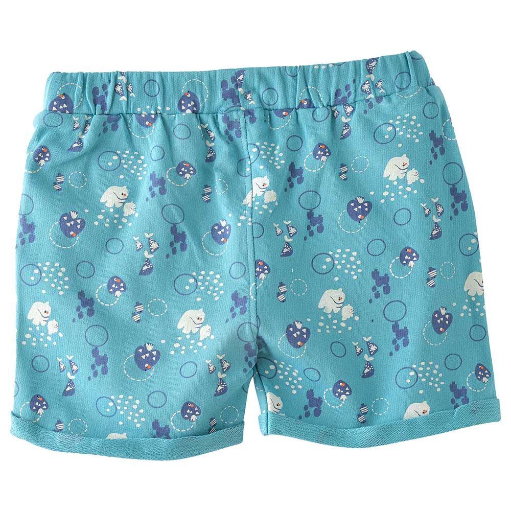 Jam - Summer Adventures Boys' Breathable Cotton Knit Shorts - Blue