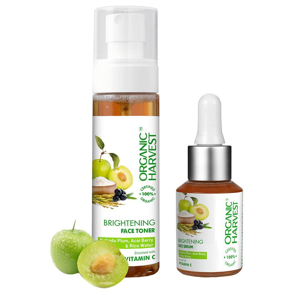 Organic Harvest - Brightening Face Toner With Kakadu Plum Serum - 100ml