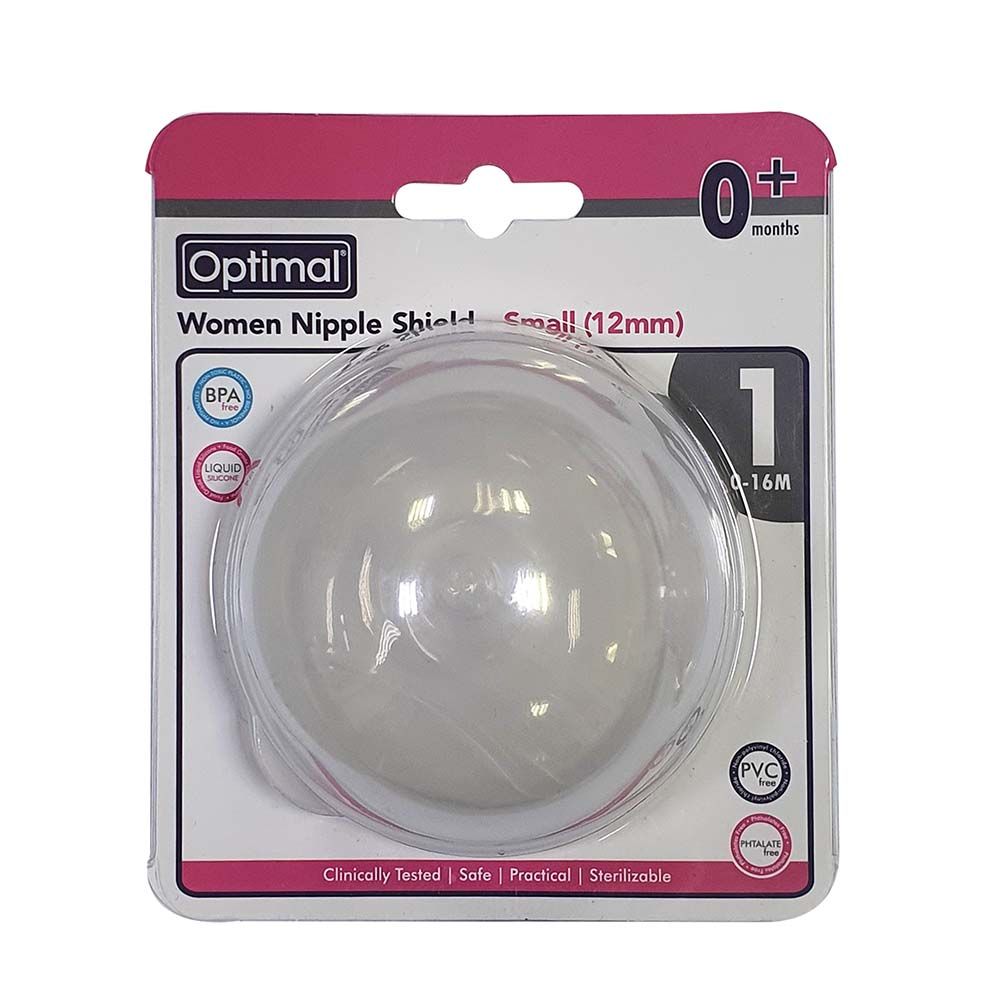 Optimal - Women Nipple Shield - Clear - Small - 12 mm