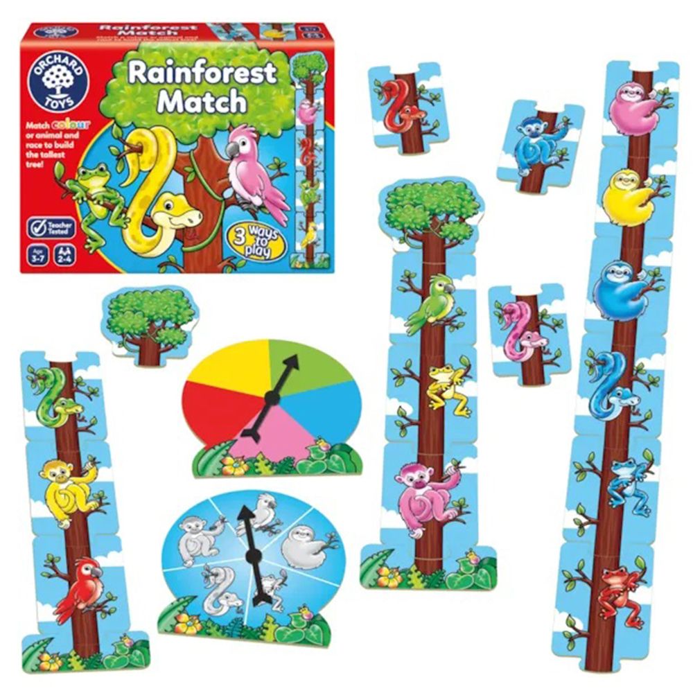 Orchard Toys - Rainforest Match Learning Card Game