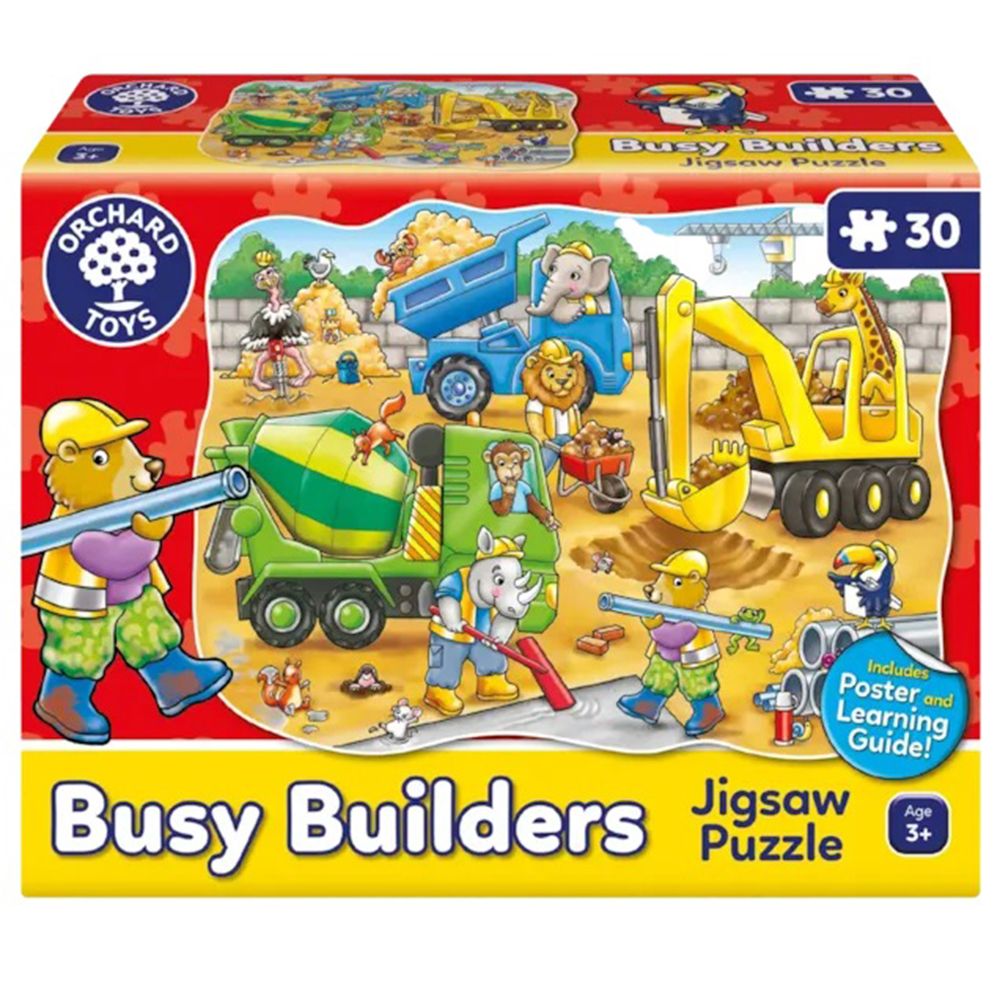 Orchard Toys - Busy Builders Jigsaw Puzzle - 30pcs