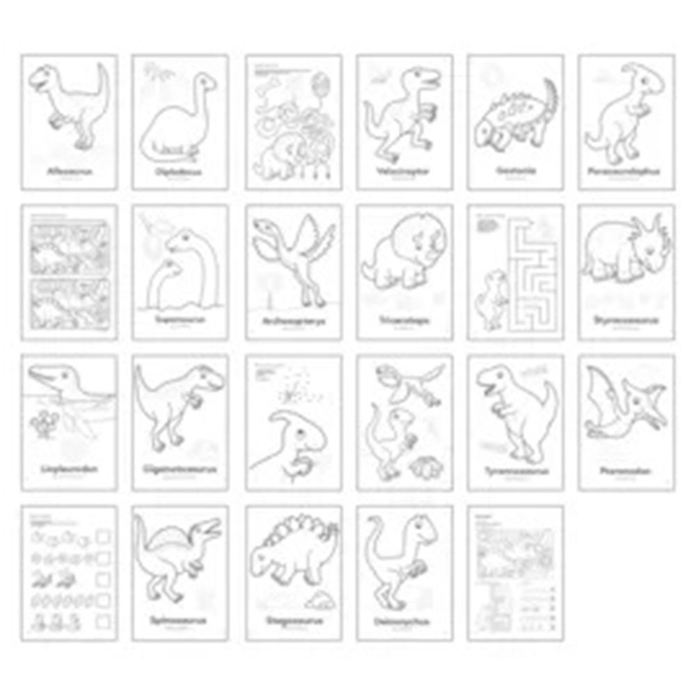 Orchard - Dinosaurs Sticker Colouring Book