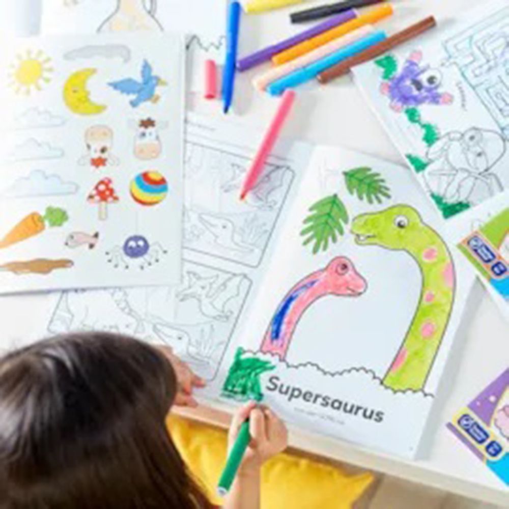 Orchard - Dinosaurs Sticker Colouring Book