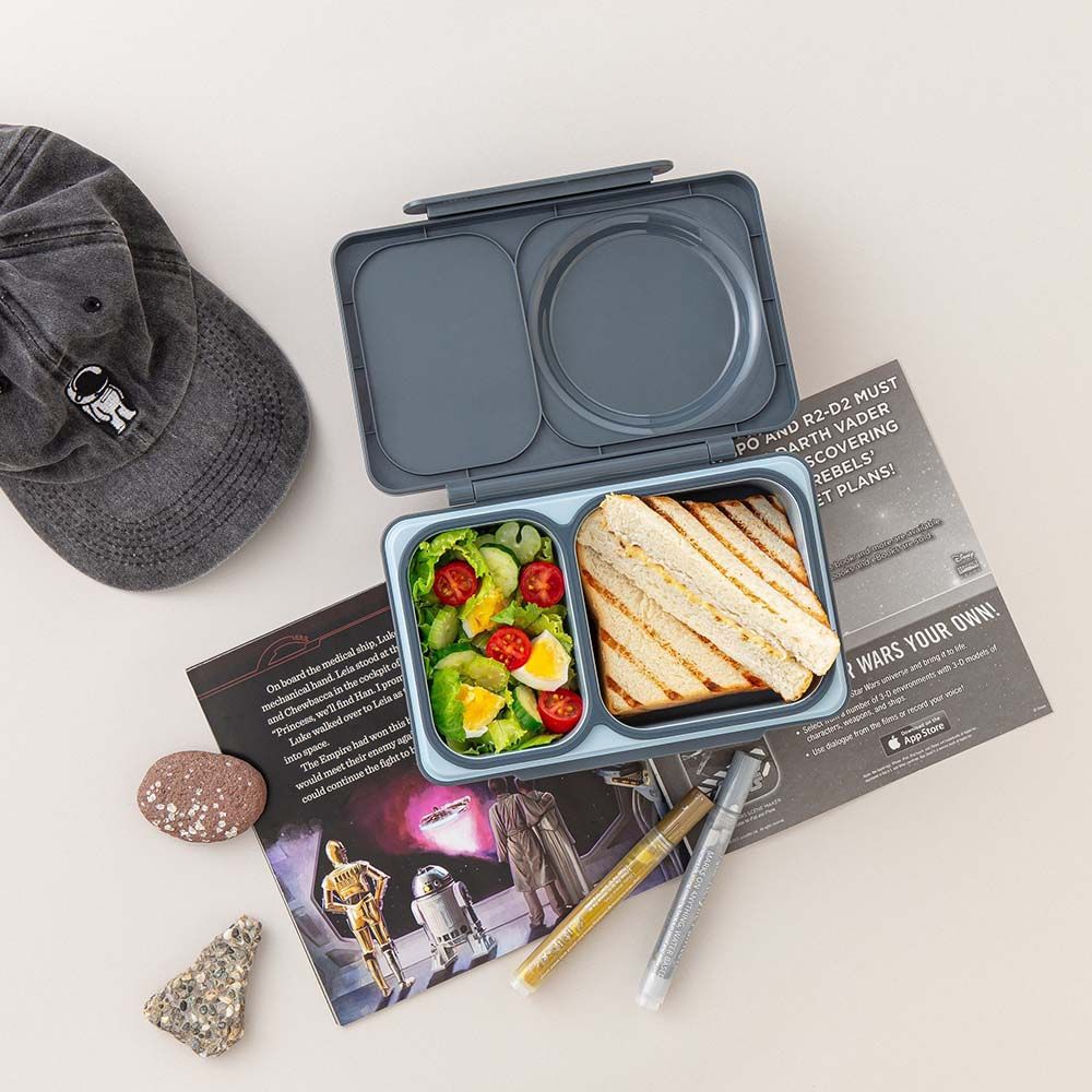 OmieBox - OmieLife Up Bento Box With Thermos And Ice Pack - Graphite