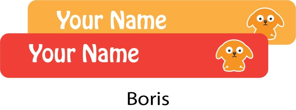 Ladybug - School Labels Boris - Pack of 131