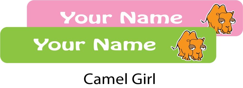 Ladybug - Nursery Labels Camel Girl - Pack of 90