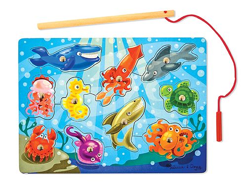 Melissa & Doug Magnetic Wooden Game - Fishing