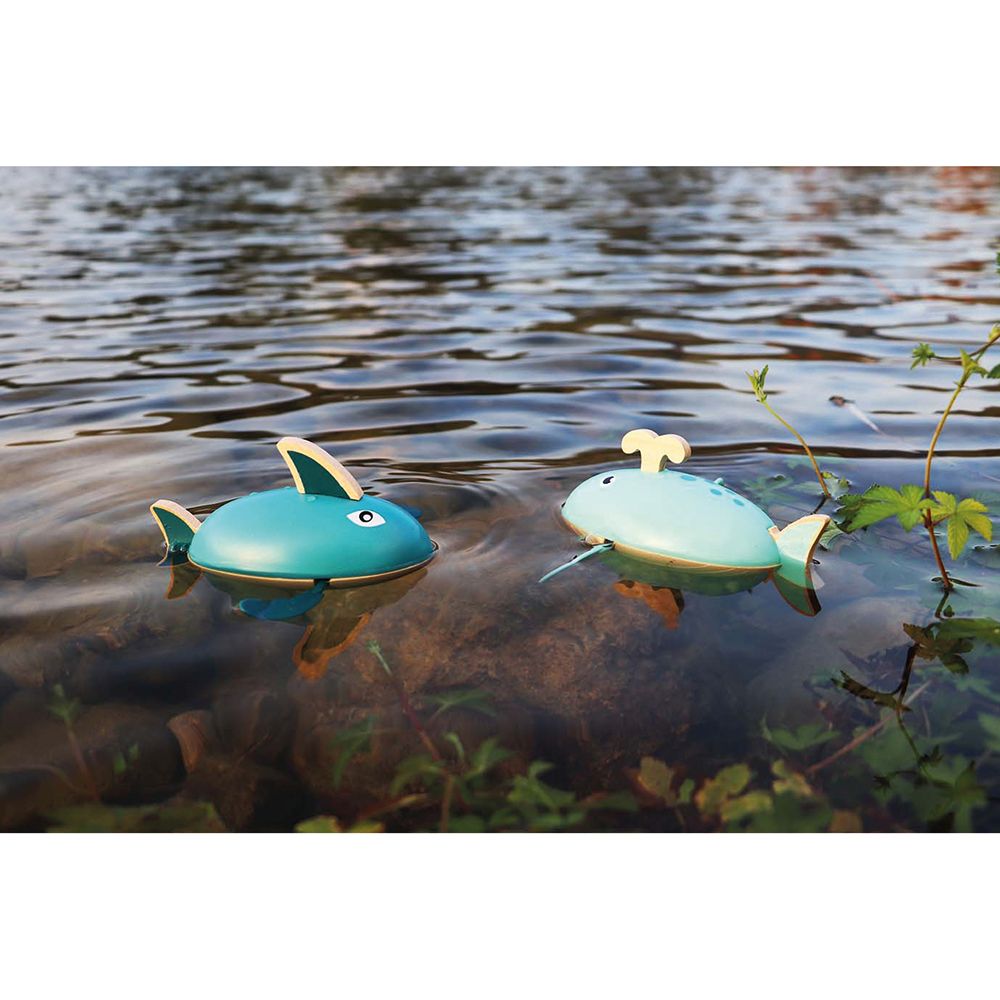 Andreu Toys - Wind Up Water Shark & Whale - 2pcs