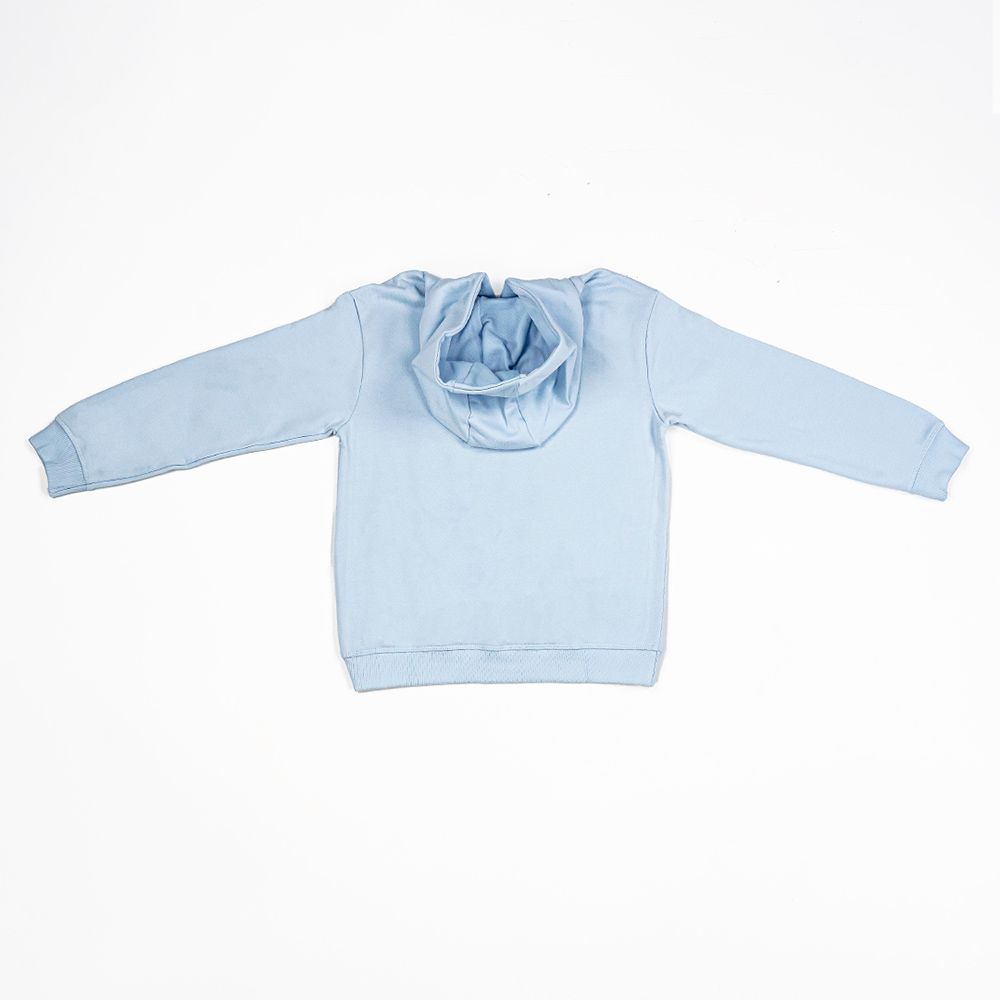 Guess - Boy's Hooded Long Sleeve Active Sweatshirt - Blue