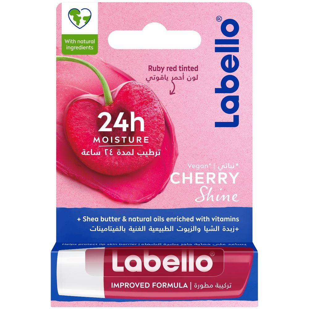 Labello - Moisturizing Lip Balm - Cherry Shine - 4.8 gm