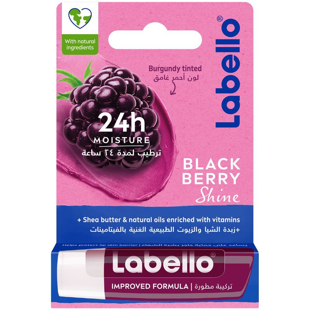 Labello - Moisturizing Lip Balm - Blackberry Shine - 4.8 gm