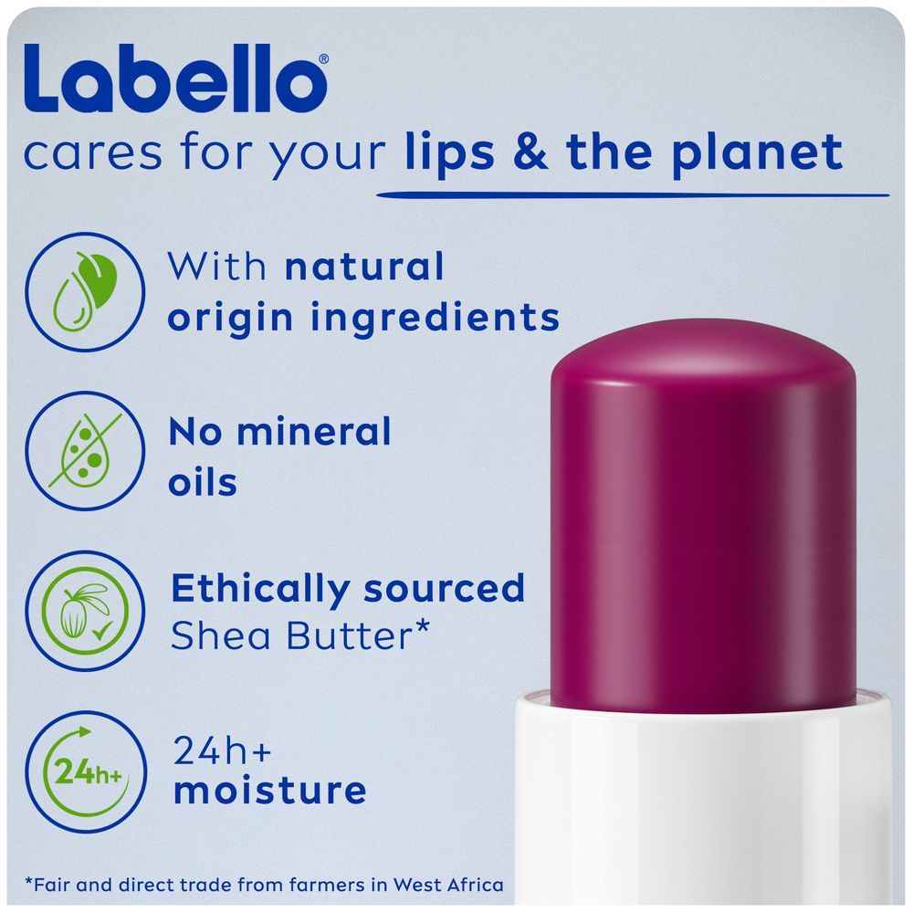 Labello - Moisturizing Lip Balm - Blackberry Shine - 4.8 gm