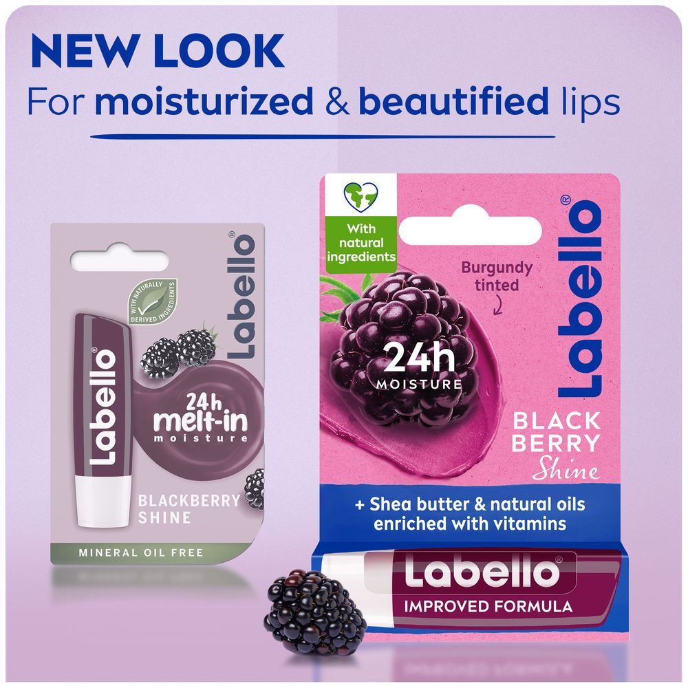 Labello - Moisturizing Lip Balm - Blackberry Shine - 4.8 gm