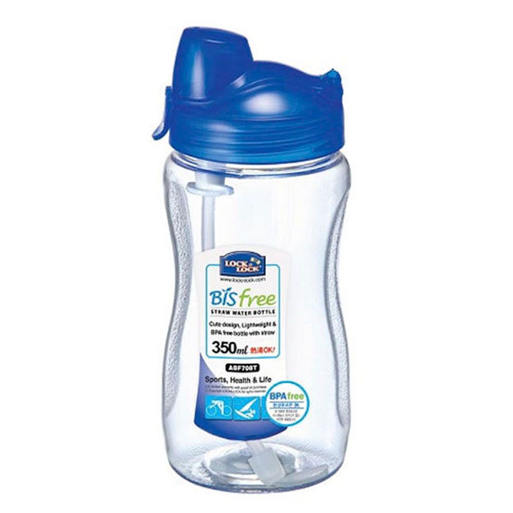 Lock&Lock - Tritan Sports Water Bottle With Straw - Blue - 350 ml