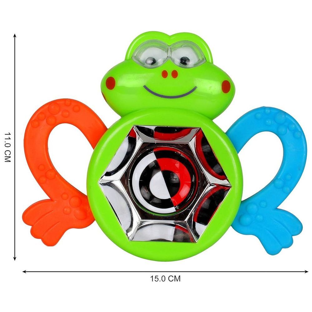 Little Angel - Baby Silly Groovy Frog Rattle & Teether Toy