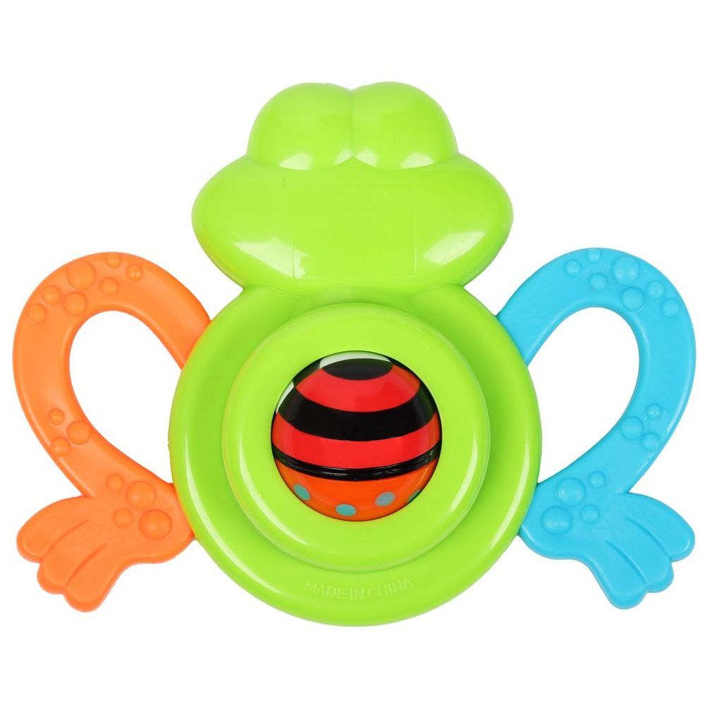 Little Angel - Baby Silly Groovy Frog Rattle & Teether Toy