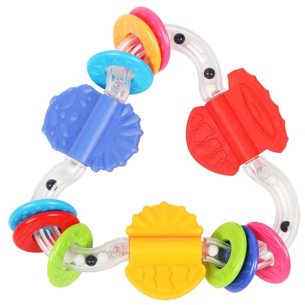 Little Angel - Baby Triangle Rattle Teether & Clacker Toy